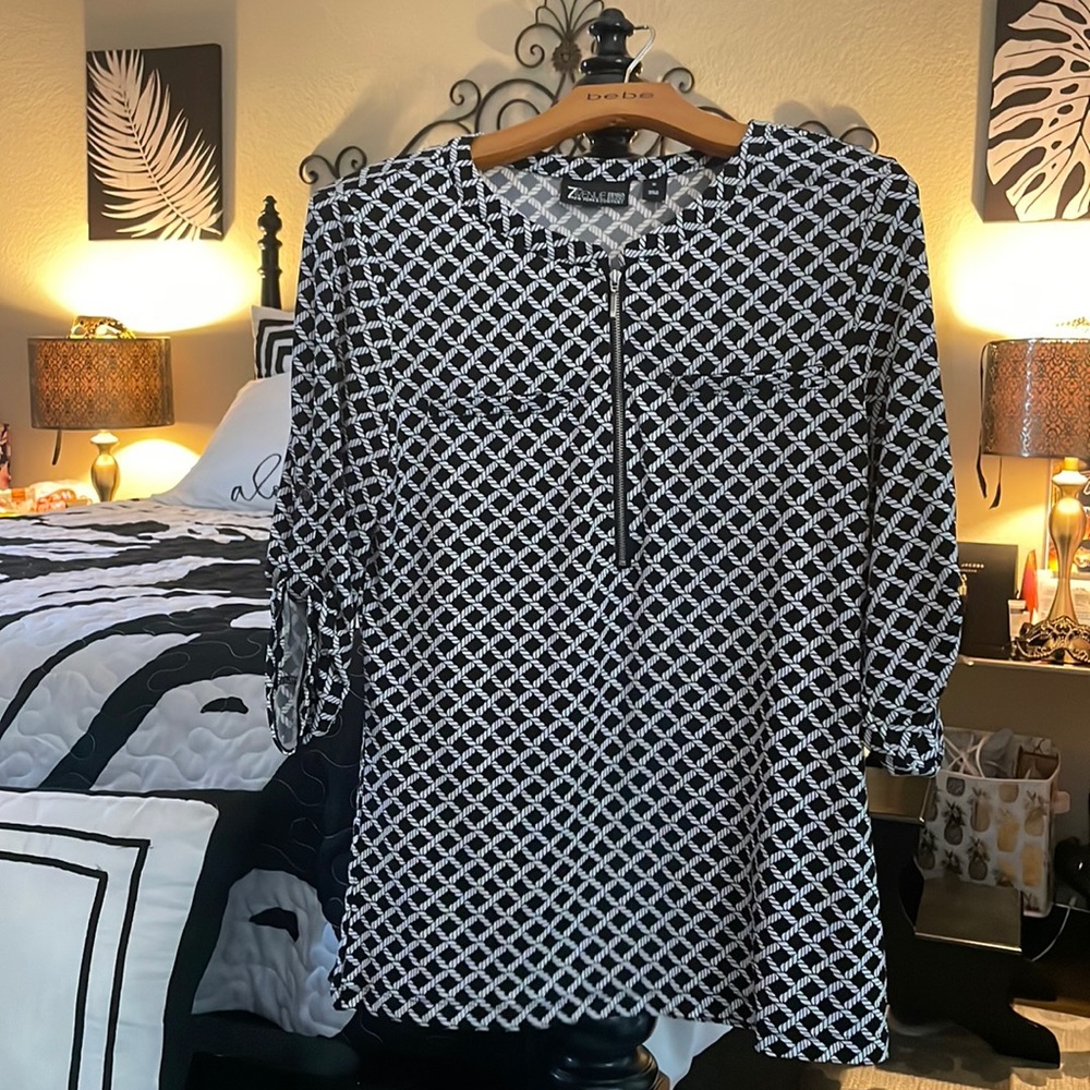 Rope print blouse